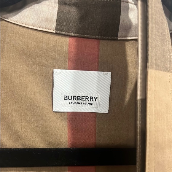 Burberry Tan and Red Striped Garment - Picture 1 of 9